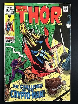 Buy The Mighty Thor #174 Vintage Marvel Comics Silver Age 1st Print 1970 Good/VG *A2 • 7.90£