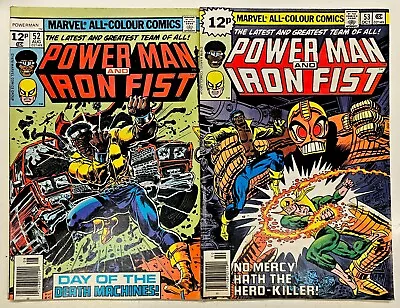 Buy Bronze Age Marvel Comics Power Man & Iron Fist Key 2 Issue Lot 52 53 VG/FN • 0.99£