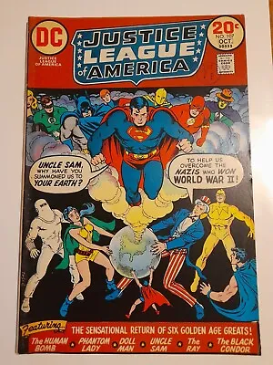 Buy Justice League Of America #107 Oct 1973 VFINE- 7.5 1st Team App Freedom Fighters • 29.99£