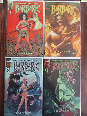 Buy Barbaric Hell To Pay 1-4 Full Variants Set Vault Comics • 25£