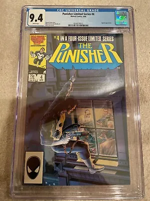 Buy PUNISHER LIMITED SERIES #4 CGC 9.4 Jigsaw Appearance Marvel 1986 Mike Zeck Cover • 54.51£