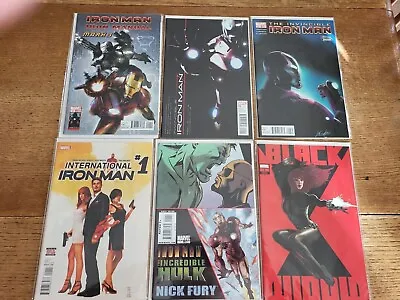 Buy Marvel Lot Of 6 Iron Man Iron Manual - MCU Hulk Fury - Black Widow #1 Variant • 8£