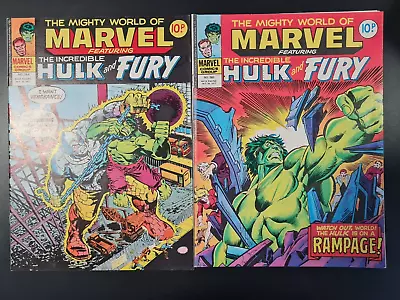 Buy The Mighty World Of Marvel Starring Hulk #264 & #265 Marvel Uk 1977 • 0.99£