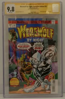 Buy WEREWOLF BY NIGHT 32 FACSIMILE SS CGC 9.8 2021 Signed Al Milgrom 1st Moon Knight • 159.86£