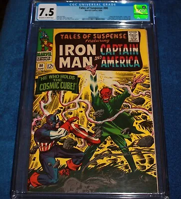 Buy Tales Of Suspense #80 Cgc 7.5 1st Silver-age Red Skull Cover, Cosmic Cube Cover! • 112.81£