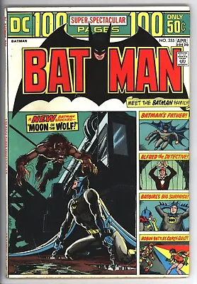 Buy * BATMAN #255 (1974) 100 Page Super Last Neal Adams Art! Fine/Very Fine 7.0 * • 71.92£