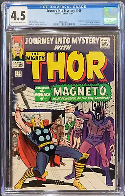 Buy Journey Into Mystery 109 CGC 4.5 - 1964 -Magneto, Scarlet Witch, Quicksilver App • 124.49£