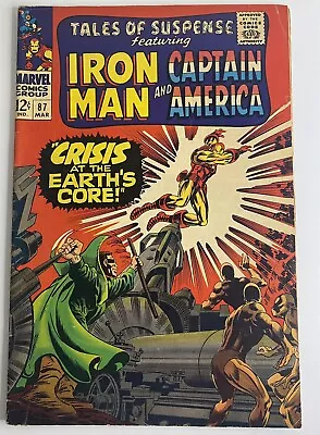 Buy TALES OF SUSPENSE # 87 - CAPTAIN AMERICA - IRON MAN - Stan Lee Marvel Comics • 16.08£