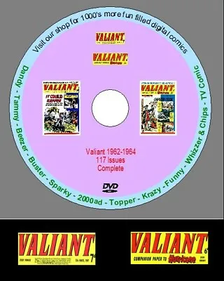 Buy Valiant Comic Series 1962-64 On DVD (COMPLETE). UK Classic Comics. Nostalgia. • 4.99£