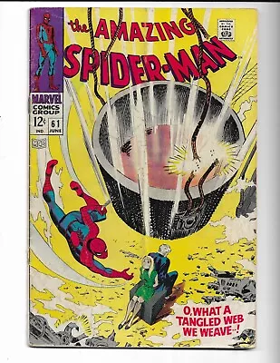 Buy Amazing Spider-man 61 - Vg 4.0 - Kingpin - 1st Cover Of Gwen Stacy (1968) • 41.97£