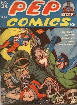 Buy Pep Comics #1-71 Golden Age Archie Mlj Books On Dvd Rom The Shield • 3.95£