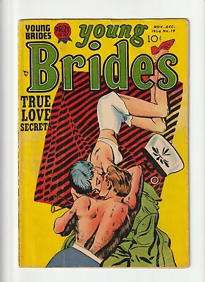 Buy Young Brides V3 #1 (#19)  Feature Publications 1954 Romance Swimsuit Cover Good • 47.43£