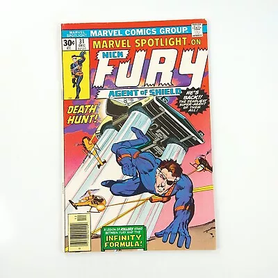Buy Marvel Spotlight On Nick Fury Agent Of Shield #31 Newsstand VF (1976 Comic) • 3.95£