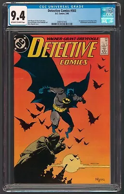 Buy Detective Comics #583 CGC 9.4 NM OWTWP 1st App Scarface/Ventriloquist 1988 DC • 79.12£