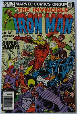 Buy Iron Man #127 (Oct 1979 Marvel) VG (4.0) Vs Justin Hammer's  Super Villain Army  • 4.75£