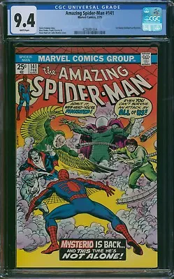 Buy Amazing Spider-Man #141 (Marvel, 1975) CGC 9.4 White Pages • 140.75£