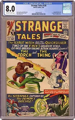 Buy Strange Tales #128 CGC 8.0 1965 3950410010 • 197£