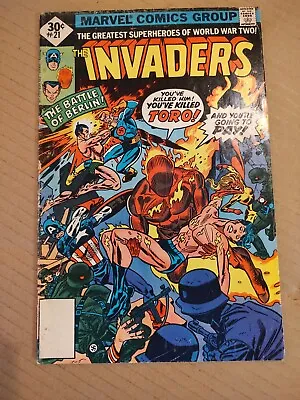 Buy THE INVADERS #21 1977 Marvel Comics  • 6.99£