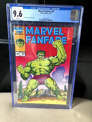 Buy 💎🔥 Marvel Fanfare 29 CGC 9.6 White 1986 - John Byrne HULK Captain America! 🔥 • 35.74£