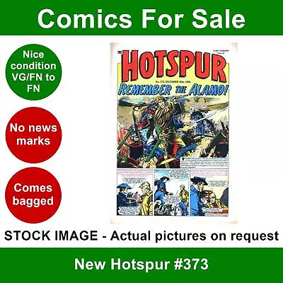 Buy New Hotspur #373 Comic 10 December 1966 VGFN Clean DC Thomson • 4.99£