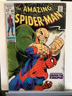 Buy Amazing Spider-man #69 Marvel 1969 Silver Age Vanessa Fisk • 55.18£