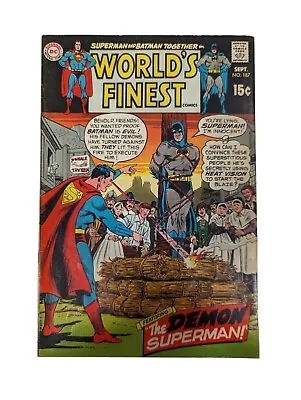 Buy World's Finest # 187 DC 1969 FN W/ Batman Bondage Cover, Jack Kirby Green Arrow • 8.04£