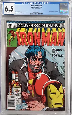 Buy 🔥iron Man #128 Cgc 6.5*1979 Marvel*demon In A Bottle*classic Cover*mark Jeweler • 395.89£