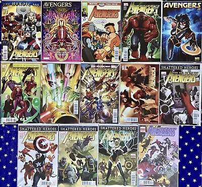 Buy Avengers Vol 4, Marvel 14 Ish Bundle, Includes 5 Cover Variants, 2010-13, Vgc • 29£
