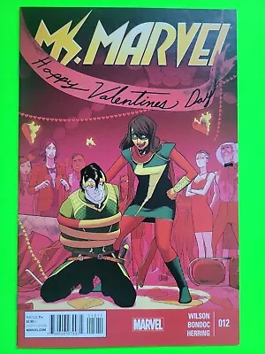 Buy Ms Marvel (2014) #12 NM+ Kamala Khan CAMEO Loki Valentine's Issue MCU Disney+  • 7.85£