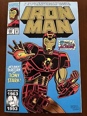 Buy Iron Man #290 1993 - Marvel Comics - Gold Foil Cover - 30th Anniversary Issue • 4.02£