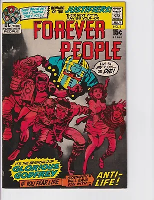 Buy FOREVER PEOPLE #3 (1971) VF 1st Glorious Godfrey Appearance JACK KIRBY • 31.77£
