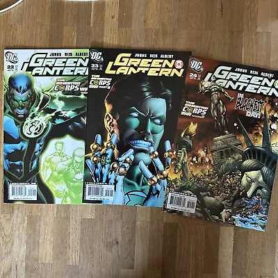 Buy Original DC US Comics: Green Lantern #22-24, Geoff Johns, 2007 • 3.59£