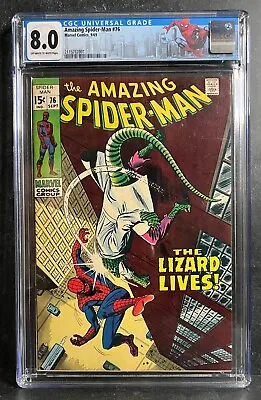 Buy AMAZING SPIDER-MAN #76 - CGC 8.0 - The LIZARD And HUMAN TORCH Appear • 169.95£