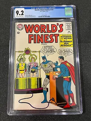 Buy WORLD'S FINEST #147, CGC 9.2, Batman And Superman, DC COMICS 1964 • 160.73£