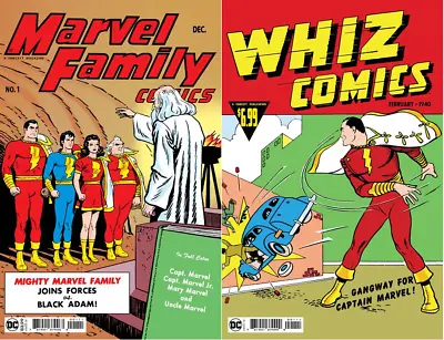Buy DC Facsimiles MARVEL FAMILY #1 & WHIZ COMICS (1ST CAPTAIN MARVEL) #2 SET! • 15.88£