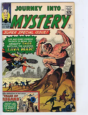Buy Journey Into Mystery #97 Marvel 1963 Thor Battles The Lava Man ! • 197.65£
