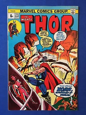 Buy The Mighty Thor #215 VFN- (7.5) MARVEL ( Vol 1 1973) • 15£