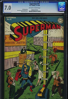 Buy SUPERMAN #31 - CGC-7.0, WP - Golden Age • 1,144.49£