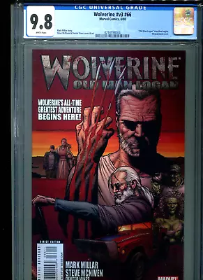 Buy Wolverine V3 #66 CGC 9.8 (2008) First Print 1st Old Man Logan Highest Grade • 155.91£