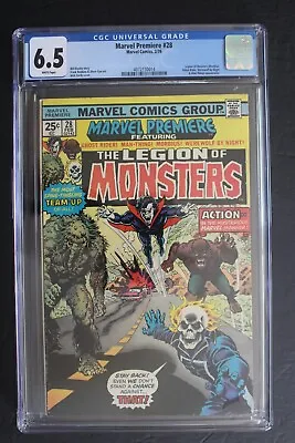 Buy MARVEL PREMIERE #28 1st LEGION OF MONSTERS Team 1976 Morbius Ghost Rider CGC 6.5 • 188.88£