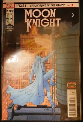 Buy Moon Knight 188-200 A Marvel Comic Set Complete Bemis Burrows Lopes 2017 Nm • 72.04£