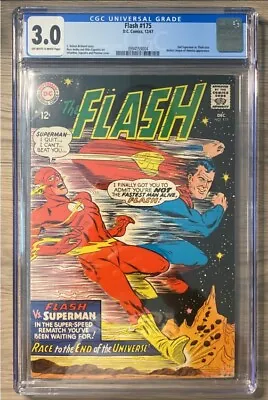 Buy Flash #175 - CGC 3.0 - 2nd Superman Vs. Flash Race, JLA Appearance - Silver Age • 120.48£