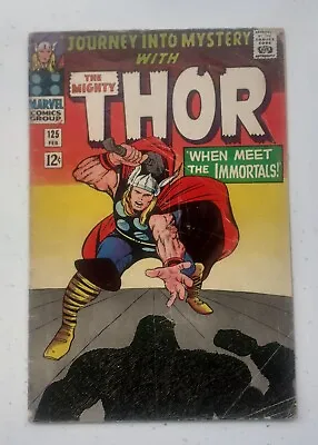 Buy Journey Into Mystery #125 Thor Meets The Immortals Stan Lee, Jack Kirby Marvel  • 38.62£