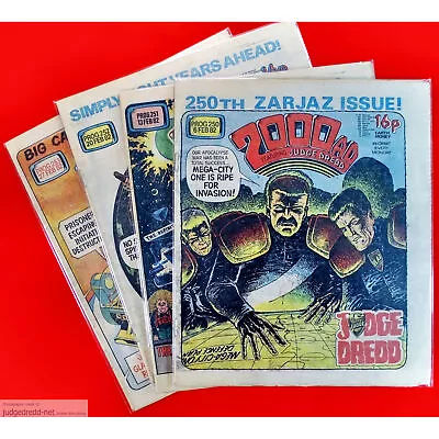 Buy 2000AD Prog 250 251 252 253     4 Comics Bags 27 2 82 UK 1982   (set 1591 . • 30£