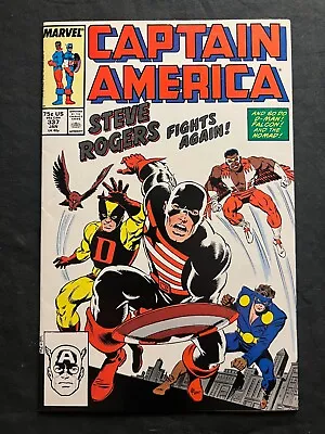 Buy Captain America #337 (1988) - First Appearance Black Suit - US Agent - NM- • 11.12£