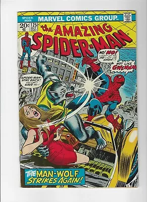 Buy Amazing Spider-Man #125 2nd Appearance And Origin Of Man-Wolf 1963 Series Marvel • 35.48£