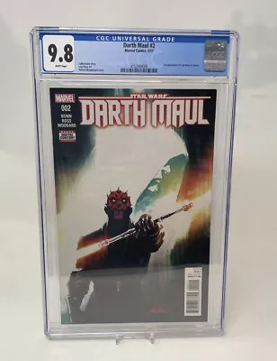 Buy Star Wars: Darth Maul #2 1st Appearance Cad Bane Marvel Comics CGC 9.8 MCU • 158.05£