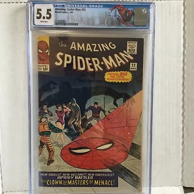 Buy Amazing Spider-Man # 22 CGC 5.5 1965 1st Princess Python Custom Spidey Label W/p • 199.87£