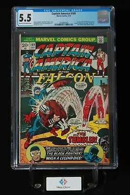 Buy Captain America #169 ~ CGC 5.5 ~ 1st App Moonstone (Lloyd Bloch) ~ Marvel (1974) • 55.18£