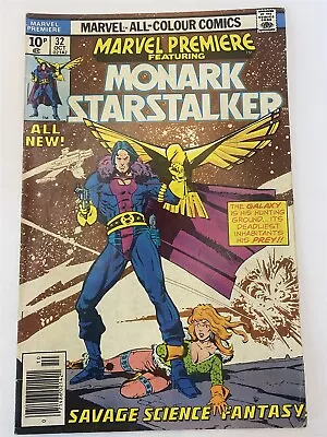 Buy MARVEL PREMIERE #32 Monark Starstalker Marvel Comics UK Variant 1975 FN/FN- • 1.99£